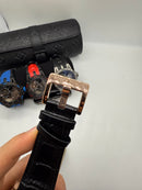 Roger Dubuis Excalibur Tourbillon Duplo 45mm Aço/Rose