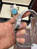 Patek Philippe Nautilus 39mm, Mostrador Marrom, Pulseira Aço