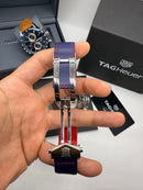 TAG Heuer Carrera Aço Calibre S, Chronograph Eletrônico, 44 mm, Puls. Couro