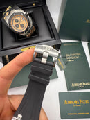 Audemars Piguet Royal Oak Offshore 44mm Mostrador Cinza  Bezel Aço