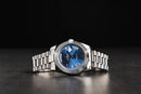 Rolex Day-Date 40mm Mostrador Azul Luneta Canelada