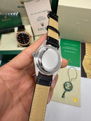 Rolex Cellini Aço 39mm, Pulseira Couro