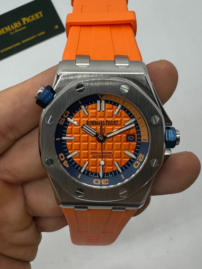 Audemars Piguet Offshore Royal Oak Diver 42mm, Mostrador Laranja