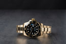 Rolex Submariner Date 41mm Dourado Mostrador Preto Luneta Preta