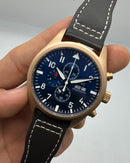 IWC Aviador Cronógrafo TOP GUN 41mm Aço/Rose