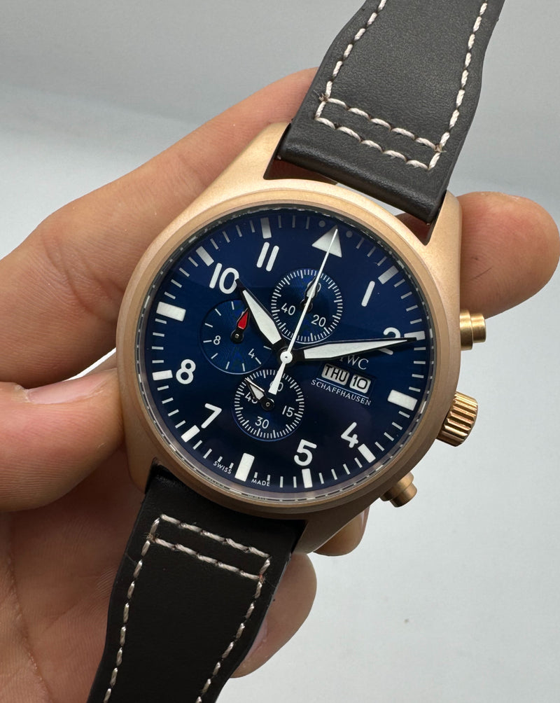 IWC Aviador Cronógrafo TOP GUN 41mm Aço/Rose