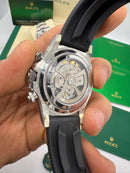 Rolex Daytona Aço 40mm - Mostrador Cinza - Pulseira OysterFlex - CLONE