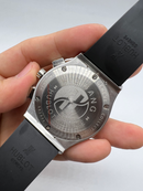 Hublot Classic Chrono 45mm Aço Mostrador Preto Bisel Aço -Puls. Borracha