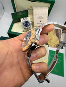 Rolex Yacth-Master 40mm Aço e Rose Mostrador Marrom