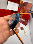 Omega Planet Ocean Co-Axial Master GMT 45,5mm Aço/OxBlue