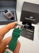 TAG Heuer F1 Solargraph 38mm Verde - Pulseira Borracha -