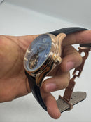 Patek Philippe Classic Turbilhão 40mm Aço/Rose, Pulseira Couro