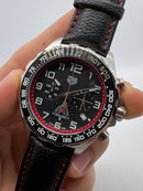 TAG Heuer Formula 1 Chronograph x INDY 500, Quartzo, 43 mm, Aço, Puls. Couro