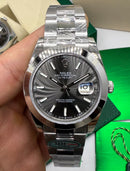 Rolex Datejust Oyster, 41mm, Oystersteel, Mostrador Ardósia - CLONE