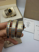 Bvlgari Serpenti Tubogas 02 Voltas 35mm Aço/Dourado Mostrador Prata