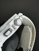 Hublot Big Bang 44mm Aço Alpine Ceramic Pulseira Borracha