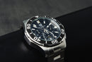 Tag Heuer Aquarecer Aço 43mm, Mostrador Preto, Bezel Preto
