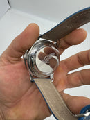 Breitling Navitimer 42mm Aço Pulseira Couro