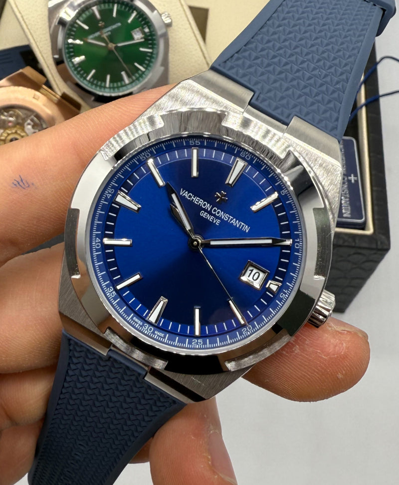Vacheron Constantin Overseas Aço 40mm, Mostrador Azul