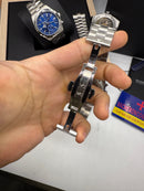 Vacheron Constantin Overseas Dual Time Aço 41mm, Mostrador Prata