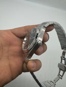 Omega Aquaterra 41,5mm Aço Mostrador Preto Luneta Lisa