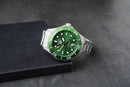 Tag Heuer Aquarecer 300, 43mm, Aço, Mostrador Verde, Bezel Verde
