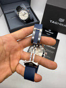 TAG Heuer Carrera, Chronograph Eletrônico, 44 mm, Aço - Puls. Borracha