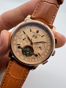 Patek Phillippe Turbilhão 42mm Aço, Pulseira Couro