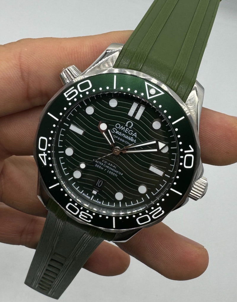 Omega Seamaster Co-Axial 40mm Mostrador Verde