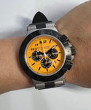 Bvlgari Aluminium Titanium DUCATI 41mm - Aço - Mostrador Amarelo