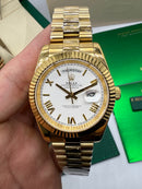 Rolex Day-Date Presidente 40mm Dourado Mostrador Branco