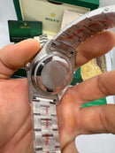 Rolex DateJust 41/36mm Aço, Mostrador Preto, Pulseira Oyster