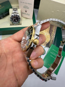 Rolex GMT Master ll Bruce Wayne Aço/Dourado, Pulseira Jubilee 40mm