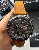 TAG Heuer Carrera Calibre 16, Chronograph Eletrônico, 44 mm, Aço/OxBlack