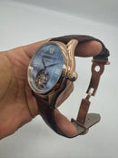 Patek Philippe Classic Turbilhão 40mm Aço/Rose, Pulseira Couro