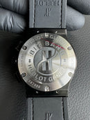 Hublot Classic Chrono Rosè 45mm Mostrador Preto Puls. Borracha/Couro