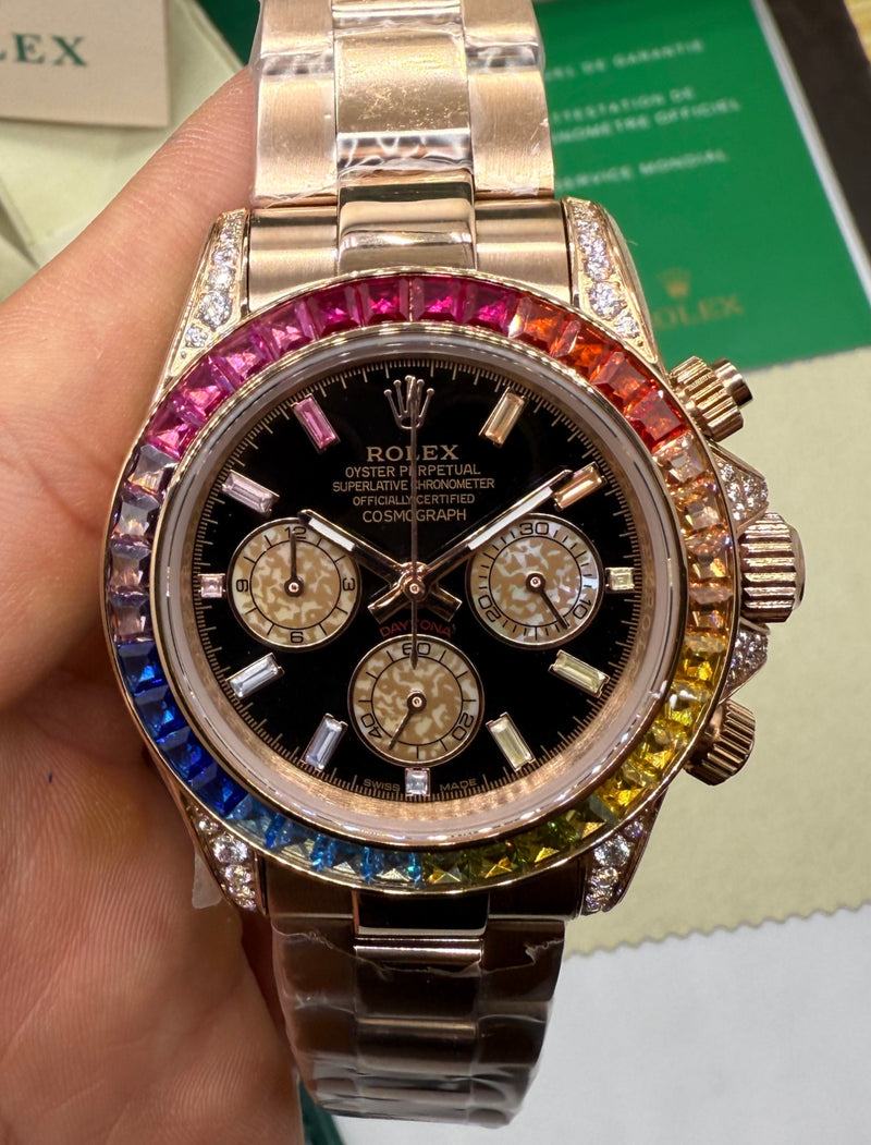 Rolex Daytona Rainbow Aço/Everose 40mm