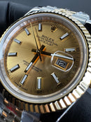 Rolex DateJust 41/36mm Aço/Dourado, Mostrador Dourado