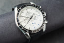 Omega Speedmaster Snoop 42mm Mostrador Branco Luneta Preta