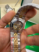 Rolex Oyster Perpetual Land‑Dweller 40mm Aço/Dourado, Mostrador Prata