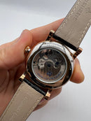 Patek Phillippe Turbilhão Esqueleto 42mm Aço, Pulseira Couro