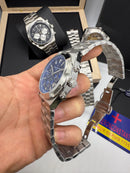 Vacheron Constantin Overseas Crono Aço 41mm, Mostrador Azul