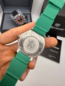 TAG Heuer F1 Solargraph 38mm Verde - Pulseira Borracha -