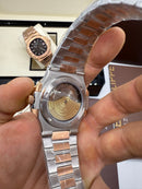 Patek Philippe Nautilus 39mm Aço/Rose, Mostrador Preto