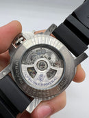 Panerai Luminor Submersible 47mm Aço Mostrador Preto Bezel Preto