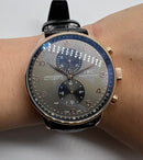 IWC PORTUGIESER CRONÓGRAFO - Aço Rose 41mm - Mostrador Cinza