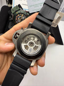 Panerai Luminor Submersible 47mm Aço/OxBlack BRABUS - Azul