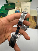 Rolex Sky-Dweller - 42 mm,Aço 904L - Mostrador Preto - Jubilee - CLONE