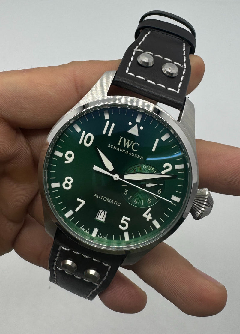 IWC Big Pilot 46 mm Automático Pulseira Couro