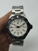 TAG Heuer F1 43mm Aço Mostrador Branco Luneta Preta